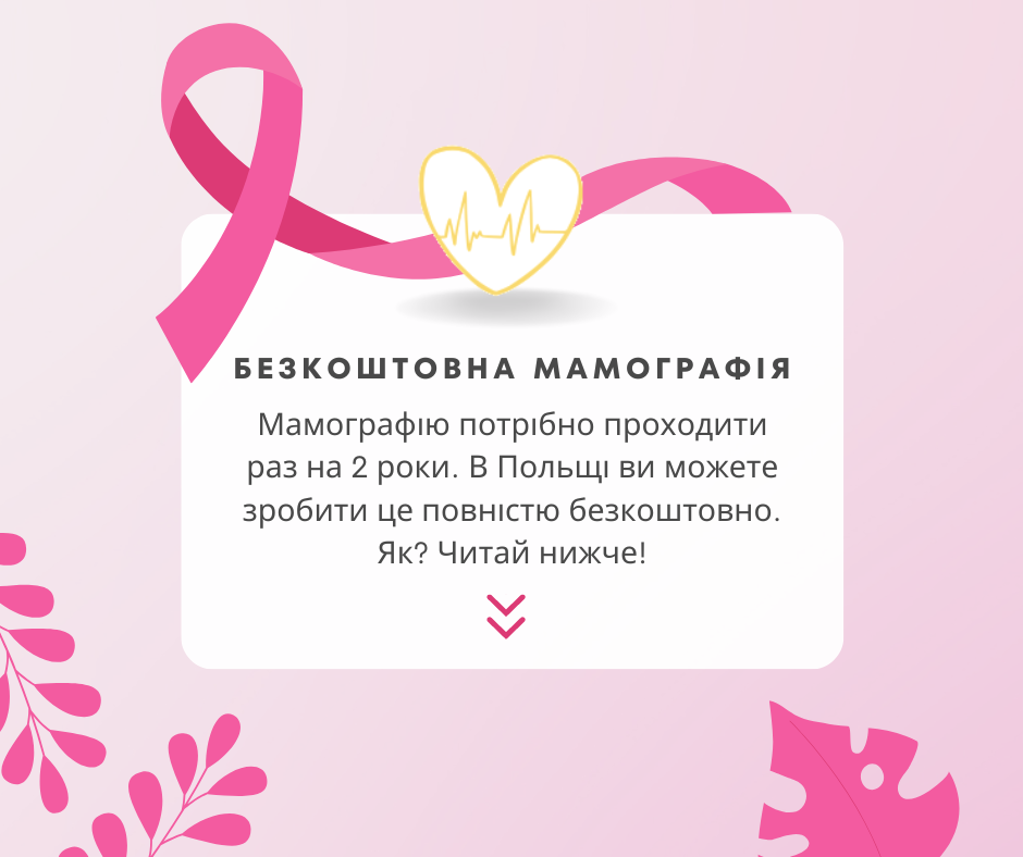 Безкоштовна мамографія молочних залоз в Польщі